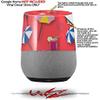 Decal Style Skin Wrap for Google Home Original - Beach Party Umbrellas Coral (Google Home NOT Included) by WraptorSkinz view 2