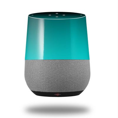 Decal Style Skin Wrap for Google Home Original - Smooth Fades Neon Teal Black (Google Home NOT Included) by WraptorSkinz