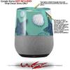 Decal Style Skin Wrap for Google Home Original - Starfish and Sea Shells Seafoam Green (Google Home NOT Included) by WraptorSkinz view 2
