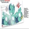 Decal Style Skin Wrap for Google Home Original - Starfish and Sea Shells Seafoam Green (Google Home NOT Included) by WraptorSkinz view 3