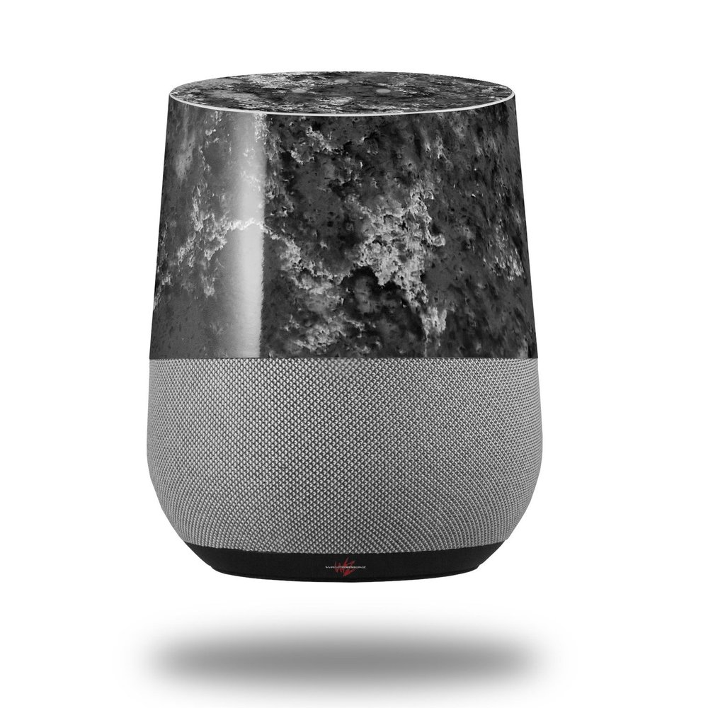 Decal Style Skin Wrap for Google Home Original - Marble Granite 06 Black Gray (Google Home NOT Included) by WraptorSkinz