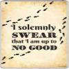 I Solemnly Swear I Am Up to No Good Quote Design Print Image Artwork Vinyl Decal Sticker Skin by Trendy Accessories for iPad Air view 1