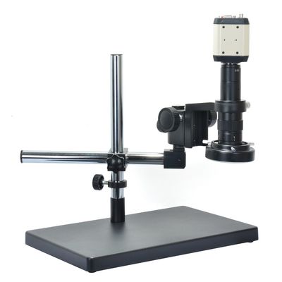 1080P VGA AV USB 3 in1 Digital Industry Microscope Camera Set & Big Stand Universal Bracket & 180X Zoon C-Mount Lens & 144 LED Light