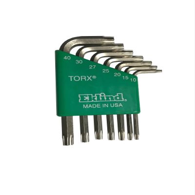 EKLIND 11807 Bright TORX star L-Key - 7pc set T10-T40 Short series