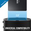 SABRENT USB 3.0 4-Bay 2.5 SATA SSD and HDD Docking Station with Cooling Fan, Tool-Free, Supports Up to 4X 16TB, 5Gbps Transfer, for SATA 2.5 SSD/HDD (Up to 12.5mm), USB 3.0 Compatible - (DS-4SSD) view 4