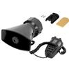 PARTOL Car PA System Truck Siren Horn 7 Tone Sound with Mic PA Speaker Vehicle Siren Megaphone Speaker 100W 12V Emergency Sound Amplifier with Microphone Police Fire Ambulance Hooter Traffic Sound view 1