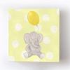 Whimsical Elephant Balloon Party Theme - Polka Dot Stretched Canvas Nursery Decor - Wall Art that Makes a Memorable Baby Gift Idea - Wooden Frame Construction - Ready to Hang 30X30 view 1