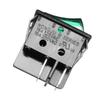 uxcell DPST On Off Button 4P Green LED Light AC 16A/125V 16A/250V view 2