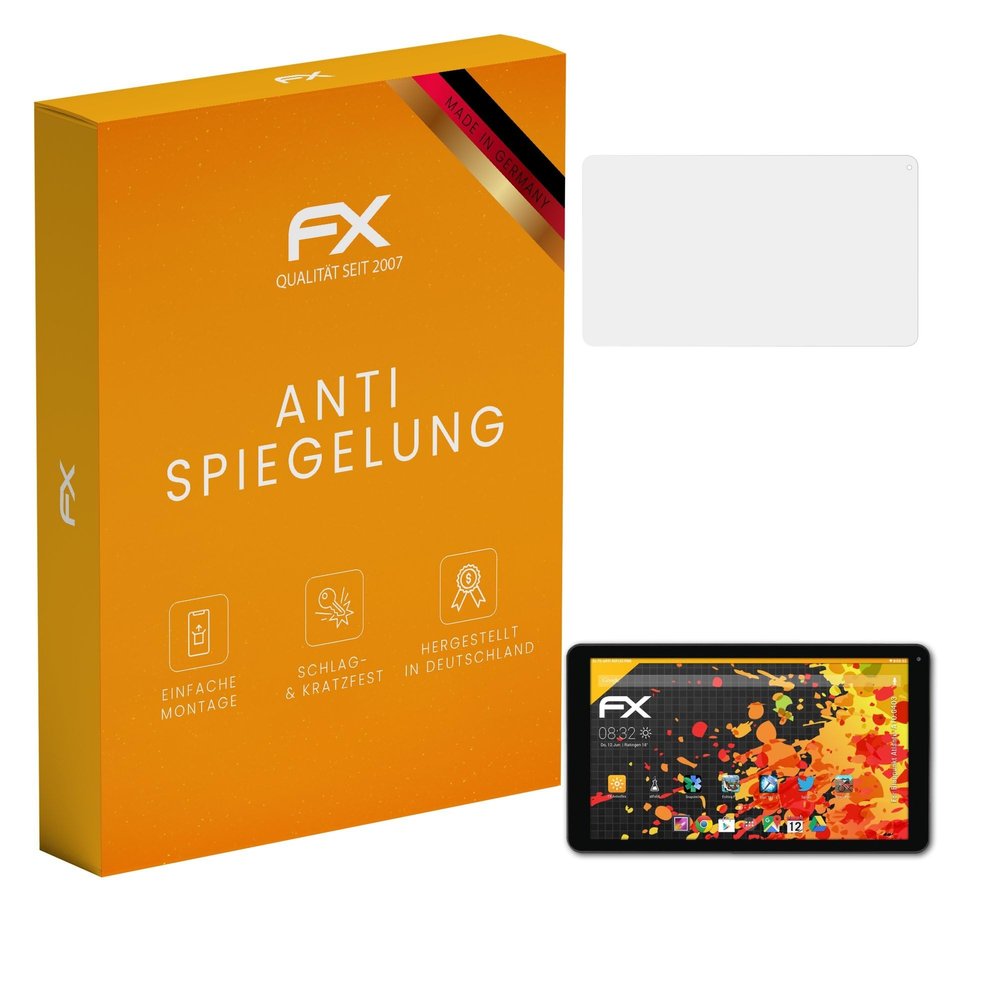 atFoliX Screen Protector compatible with Blaupunkt Atlantis A10.G403 Screen Protection Film, anti-reflective and shock-absorbing FX Protector Film (2X)