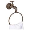 Industrial Water Spigot Towel Ring view 1