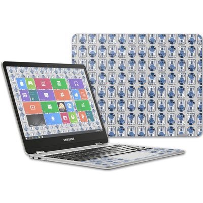 MightySkins Skin Compatible with Samsung Chromebook Plus 12.3"(2017 - Galaxy Bots | Protective, Durable, and Unique Vinyl Decal wrap Cover | Easy to Apply, Remove, and Change Styles | Made in The USA