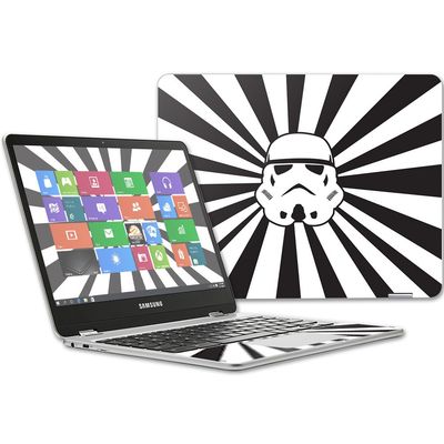 MightySkins Skin Compatible with Samsung Chromebook Plus 12.3"(2017 - Star Rays | Protective, Durable, and Unique Vinyl Decal wrap Cover | Easy to Apply, Remove, and Change Styles | Made in The USA