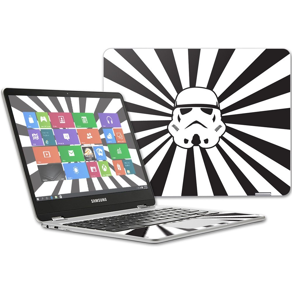 MightySkins Skin Compatible with Samsung Chromebook Plus 12.3"(2017 - Star Rays | Protective, Durable, and Unique Vinyl Decal wrap Cover | Easy to Apply, Remove, and Change Styles | Made in The USA