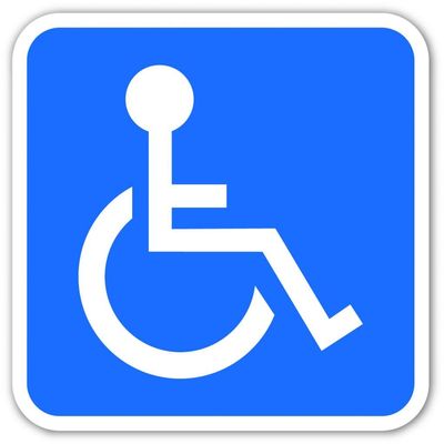 ADA Wheelchair Accessible Sign Vinyl Decal Bumper Sticker