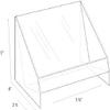 Clear-Ad - CD-01 - Vertical Plastic Desktop CD Display Rack - Standing Countertop Acrylic One Tier Compact Disk Holder (Pack of 16) view 4