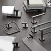 Gatco 4052MX Elevate Bathroom Towel Ring Holder, Matte Black , 6.13" Wide view 4