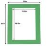 16x20 Mat for 20x24 Frame - Precut Mat Board Acid-Free Show Kit with Backing Board, and Clear Bags Bright Green 16x20 Photo Matte For a 20x24 Picture Frame Matboard for Framing, Pack of 25 Mats view 4