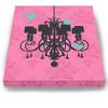 Modern Paris Shabby Chic Chandelier - Paisley & Lovebirds Stretched Canvas Nursery Decor - Wall Art that Makes a Memorable Baby Gift - Wooden Frame Construction - Ready to Hang 10X12 view 3