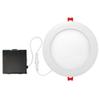 Globe Electric 90933 6" Ultra Slim LED Integrated Recessed Lighting Kit, 12 Watts, Energy Star, IC and Wet Rated, White Finish, 6.31" Hole Size, Dimmer Switch Compatible, 800 Lumens, 3000K view 1