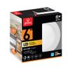 Globe Electric 90933 6" Ultra Slim LED Integrated Recessed Lighting Kit, 12 Watts, Energy Star, IC and Wet Rated, White Finish, 6.31" Hole Size, Dimmer Switch Compatible, 800 Lumens, 3000K view 2