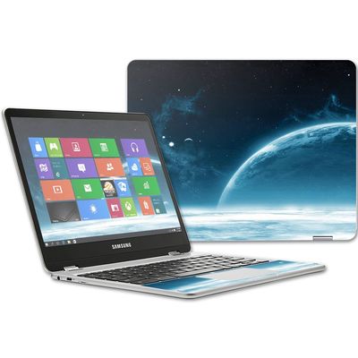 MightySkins Skin Compatible with Samsung Chromebook Plus 12.3"(2017 - Outer Space | Protective, Durable, and Unique Vinyl Decal wrap Cover | Easy to Apply, Remove, and Change Styles | Made in The USA