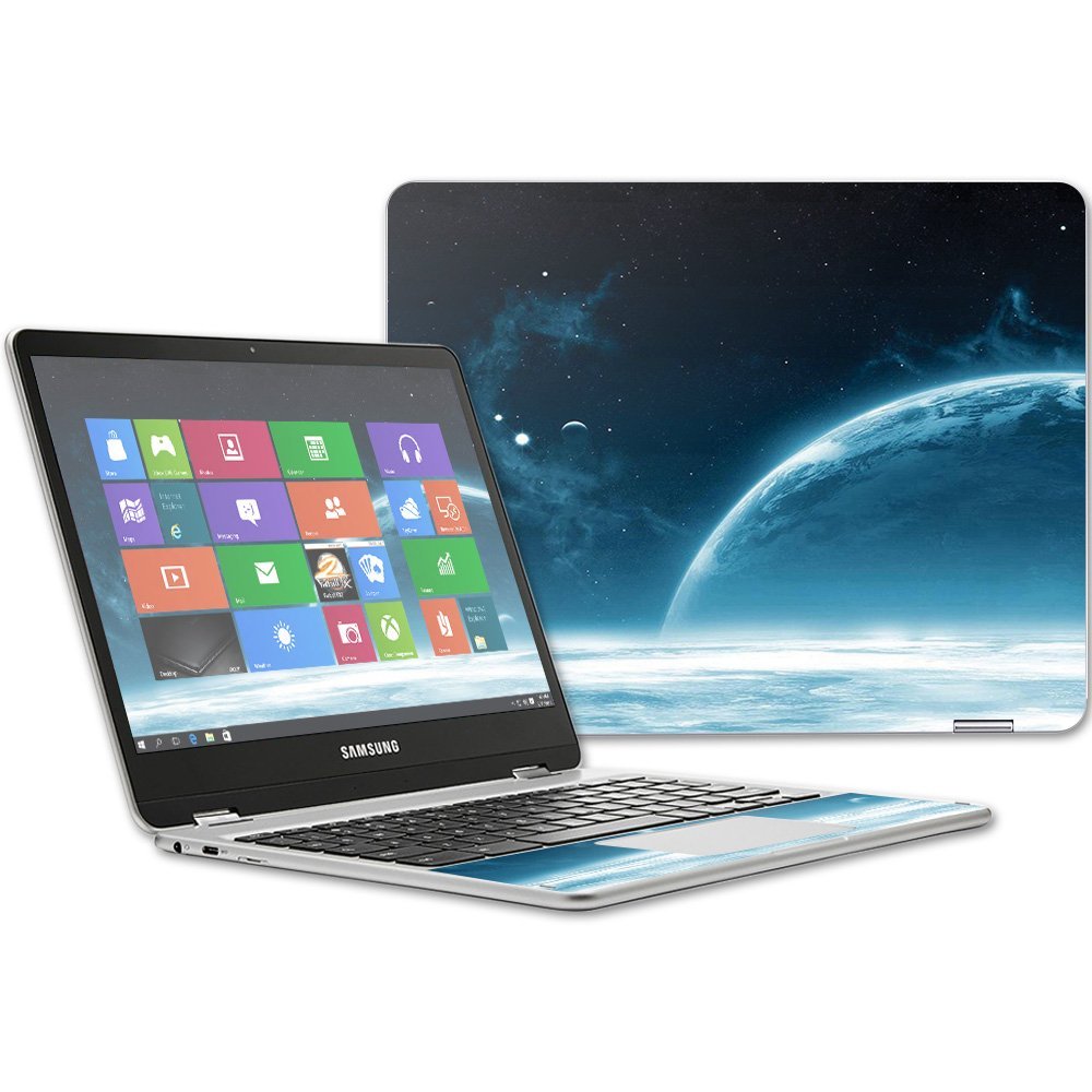 MightySkins Skin Compatible with Samsung Chromebook Plus 12.3"(2017 - Outer Space | Protective, Durable, and Unique Vinyl Decal wrap Cover | Easy to Apply, Remove, and Change Styles | Made in The USA
