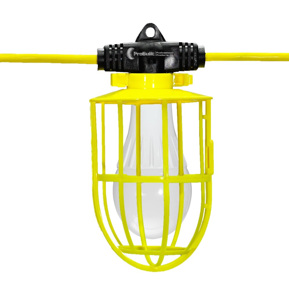 Hang-A-Light 100' String Light & 14/3 SJTW Cord x10 1 500 Lumen LED Bulb