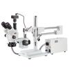 AmScope 3.5X-90X Simul-Focal Stereo Zoom Microscope with a Fiber Optic Ring Light and 1.3MP Camera view 1