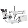 AmScope 3.5X-90X Simul-Focal Stereo Zoom Microscope with a Fiber Optic Ring Light and 1.3MP Camera view 2