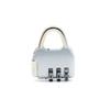 FixtureDisplays 2PK 3 Digit Combination Security Code Padlock for Travel Luggage Suitcase, School, Gym Locker, Sports Locker 15626-SILVER-2PK view 1