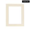 13x19 Mat for 18x24 Frame - Precut Mat Board Acid-Free Show Kit with Backing Board, and Clear Bags Textured Cream 13x19 Photo Matte For a 18x24 Picture Frame Matboard for Framing, Pack of 1 Mat view 2