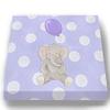 Whimsical Elephant Balloon Party Theme - Polka Dot Stretched Canvas Nursery Decor - Wall Art that Makes a Memorable Baby Gift Idea - Wooden Frame Construction - Ready to Hang 30X30 view 3