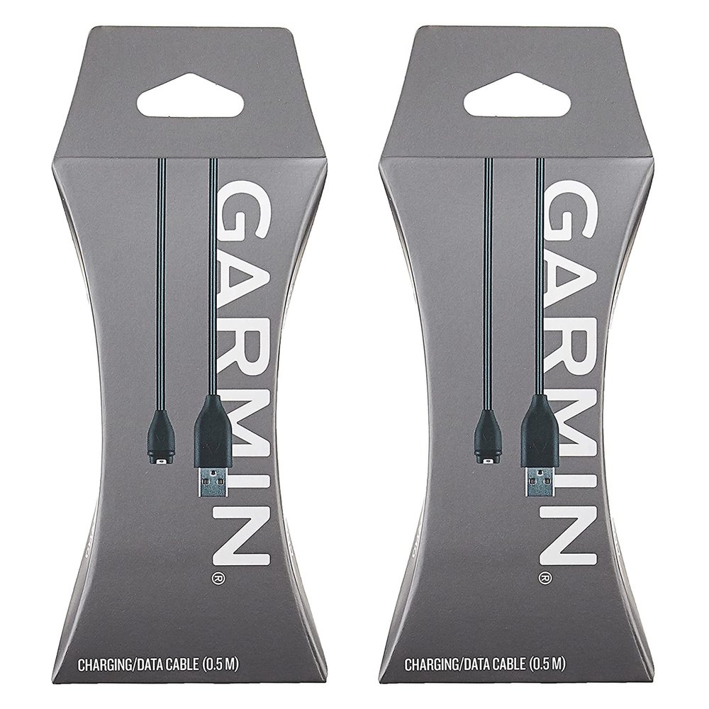 MAGNETOE USB Fast Charging Data Cable Cord, 0.5 Meter, 20 Inches, for Garmin Products [2-Pack]