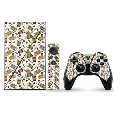 MightySkins Skin Compatible with NVIDIA Shield TV (2017) wrap Cover Sticker Skins Coffee