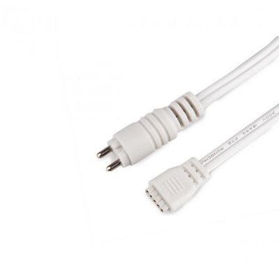 WAC Lighting LED-TC-P-2-WT Invisiled 6In Lead Wire for Invisiled 24V Transformer to Tape Light in WhiteWhite
