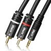 3.5mm Mini Stereo to Dual RCA Male, 1 Meter view 1