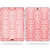 MightySkins Skin Compatible with Samsung Galaxy Tab S3 (2017) 9.7" Sticker wrap Cover Sticker Skins Coral Damask view 1