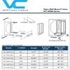 16U Open Wall Mount Frame Rack with Hinge - Adjustable Depth 18"-30" view 3