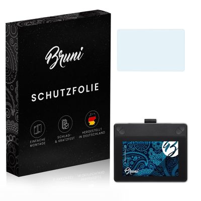 Bruni Screen Protector compatible with Wacom INTUOS Art Small Protector Film, crystal clear Protective Film (2X)