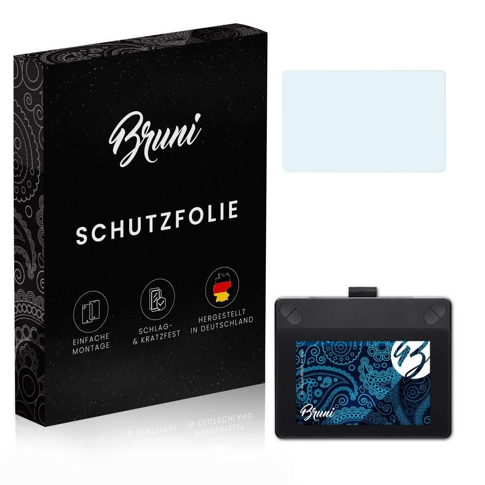 Bruni Screen Protector compatible with Wacom INTUOS Art Small Protector Film, crystal clear Protective Film (2X)