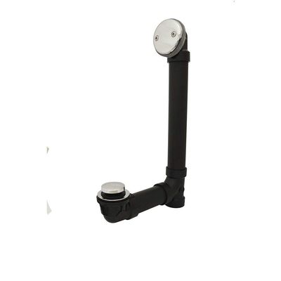 Bath Waste Standard Full Kit - Cp Toe Pop-Up Drain With 2 Hole Face Plate (Abs)
