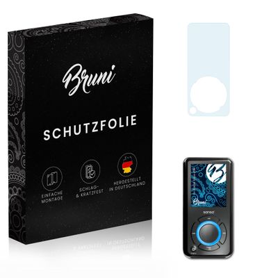 Bruni Screen Protector suitable for Sandisk Sansa e280, Protector Film crystal clear Protective Film (2X)