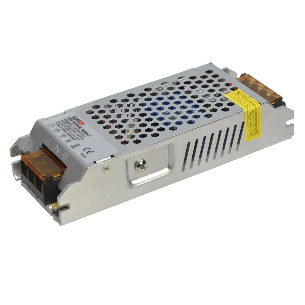 Switching Power Supply 24 Volt 100 Watt 4 Amp LED Driver AC-DC Lighting Transformer for LEDs Light Strips Modules (SANPU CL100-W1V24)