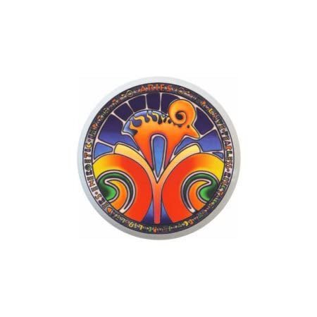 Aries - Zodiac Stained Glass-look - DECORATIVE Glossy CERAMIC Cupboard Cabinet PULLS Dresser Drawer KNOBS