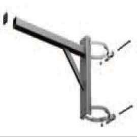 Adaptive Technologies PM-24-6UP-G | Galvanized Pole Speaker Mount Gray
