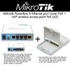 Mikrotik RB750P-PBr2 PowerBox outdoor 5 Ethernet port router with PoE (1-UNIT) + RB951Ui-2nD hAP wireless access point PoE (2-UNITS) view 2