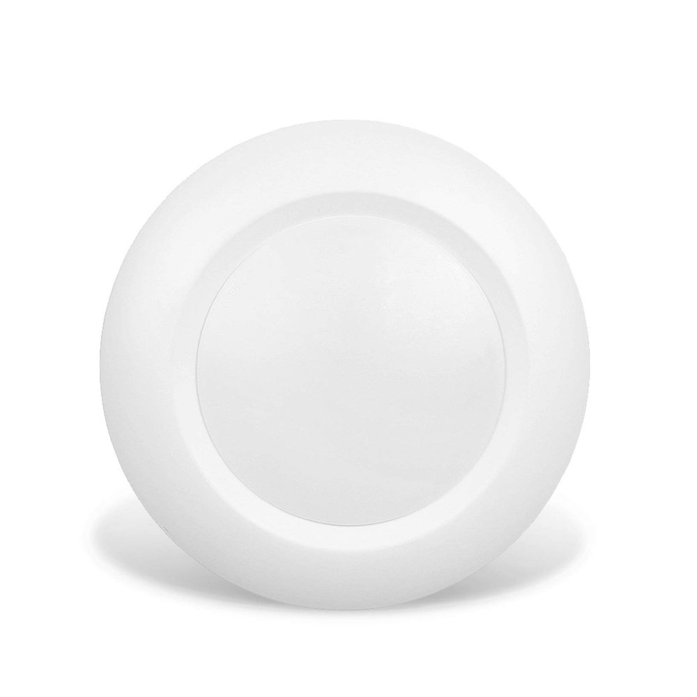 JULLISON 6 Inch LED Low Profile Recessed & Surface Mount Disk Light, Round, 15W, 900 Lumens, 3000K Warm White, CRI80, Driverless Design, Dimmable, cETLus Listed, White(1 Pack)