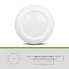 JULLISON 6 Inch LED Low Profile Recessed & Surface Mount Disk Light, Round, 15W, 900 Lumens, 3000K Warm White, CRI80, Driverless Design, Dimmable, cETLus Listed, White(1 Pack) view 3