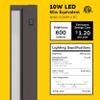 GETINLIGHT 16-Inch Plug-in Swivel LED Under Cabinet Light, 2-CCT, Bronze view 2