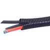 50 Feet 1/4" 6mm Split Wire Loom Conduit Polyethylene Tubing Black Color Sleeve Tube view 1